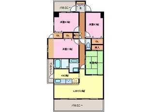 アトレ旭が丘3番館707号室の物件間取画像